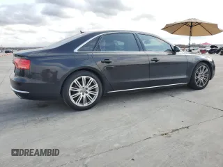 2014 Audi A8 3.0L TDI with VIN WAURMAFD1EN003301, listed as a Copart auction lot 85085354 with 155,429 mi miles and Salvage title. Bid and sale history available at DreamBid. Image 3.