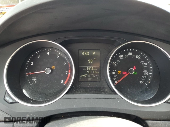 2015 Volkswagen Jetta S with VIN 3VW2K7AJ5FM327788, listed as a Copart auction lot 64034985 with 43,172 mi miles and Salvage title. Bid and sale history available at DreamBid. Image 9.