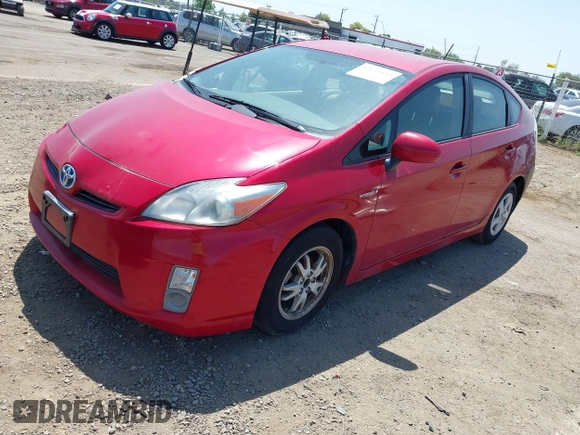2010 Toyota Prius II with VIN JTDKN3DU6A0240342, listed as a IAAI auction lot 42151133 with 208,355 mi miles. Bid and sale history available at carsss.com. Image 2.