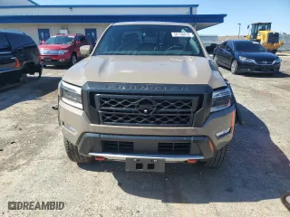 2024 Nissan Frontier PRO-4X with VIN 1N6ED1EK7RN610467, listed as a Copart auction lot 50138015 with 24,723 mi miles and Salvage Title. Bid and sale history available at carsss.com. Image 5.