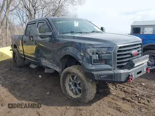 2017 Ford F-150 XL with VIN 1FTFW1EG6HKE03209, listed as a IAAI auction lot 41672184 with 116,078 mi miles. Bid and sale history available at carsss.com. Image 1.