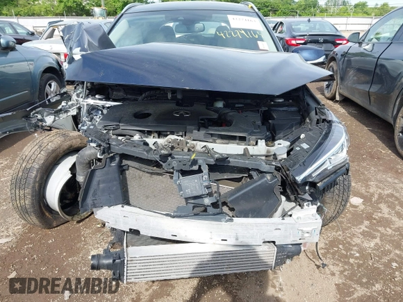 2020 Infiniti QX50 Luxe with VIN 3PCAJ5M34LF121980, listed as a IAAI auction lot 42274163 with 53,431 mi miles and . Bid and sale history available at DreamBid. Image 13.