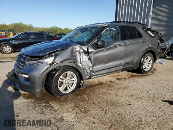 2022 Ford Explorer XLT with VIN 1FMSK7DH4NGB35505, listed as a Copart auction lot 51977355 with 38,009 mi miles and Non Repairable. Bid and sale history available at carsss.com. Image 1.