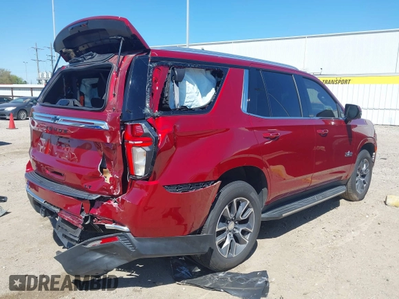 2021 Chevrolet Tahoe LT z VIN 1GNSCNKD1MR316397, wystawiony jako IAAI lot #41805199 z przebiegiem 41 028 mil mil oraz . Historia ofert i sprzedaży dostępna na DreamBid. Obrazek 4.