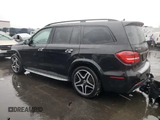 2018 Mercedes-Benz GLS 550 with VIN 4JGDF7DEXJB143439, listed as a Copart auction lot 43530955 with 98,405 mi miles and Salvage title. Bid and sale history available at DreamBid. Image 2.