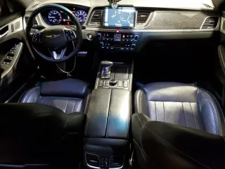 2019 Genesis G80 3.3T Sport with VIN KMHGN4JB8KU290051, listed as a Copart auction lot 75885264 with 42,625 mi miles and Salvage Title. Bid and sale history available at carsss.com. Image 8.