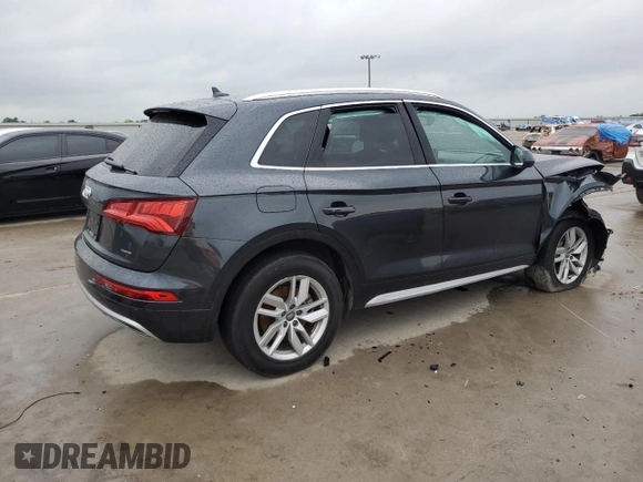 2020 Audi Q5 Premium with VIN WA1ANAFY8L2053198, listed as a Copart auction lot 55269495 with Not provided miles and Salvage title. Bid and sale history available at DreamBid. Image 3.
