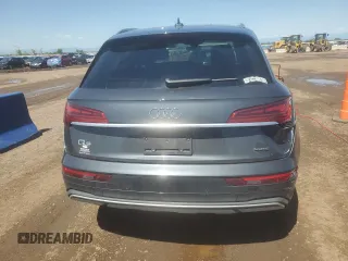 2021 Audi Q5 Premium Plus with VIN WA1BAAFY8M2118102, listed as a Copart auction lot 61657375 with 22,827 mi miles and Salvage title. Bid and sale history available at DreamBid. Image 6.