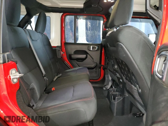 2021 Jeep Wrangler Unlimited Rubicon with VIN 1C4HJXFG4MW534666, listed as a Copart auction lot 47195485 with 7,092 mi miles and Salvage Title. Bid and sale history available at carsss.com. Image 11.