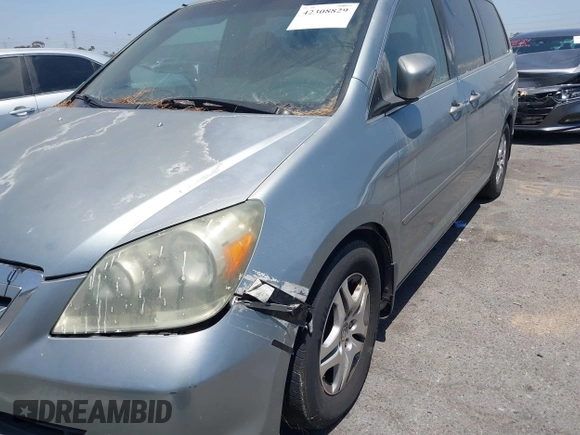 2005 Honda Odyssey EX with VIN 5FNRL38415B086709, listed as a IAAI auction lot 42308829 with 187,351 mi miles and . Bid and sale history available at DreamBid. Image 6.