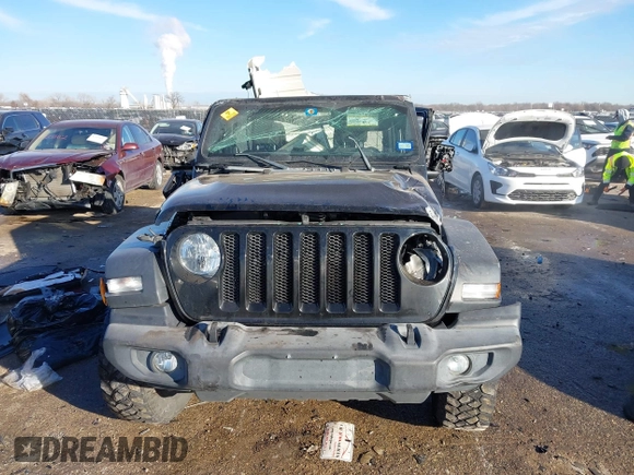 2020 Jeep Wrangler Unlimited Sport S с VIN 1C4HJXDG1LW237484, выставлен на аукционе IAAI как лот 41310965 с пробегом Не указан миль и . История ставок и продаж доступна на DreamBid. Изображение 12.