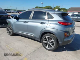 2019 Hyundai Kona Limited with VIN KM8K33A58KU340225, listed as a IAAI auction lot 41790438 with 53,965 mi miles. Bid and sale history available at carsss.com. Image 3.