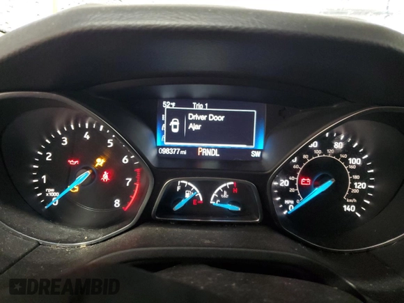 2017 Ford Focus SE with VIN 1FADP3F29HL304936, listed as a Copart auction lot 54616575 with 98,377 mi miles and Clean Title. Bid and sale history available at carsss.com. Image 9.