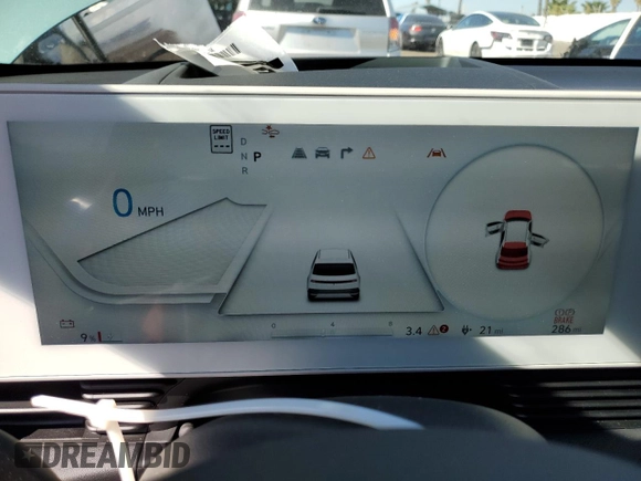 2024 Hyundai Ioniq 5 Limited with VIN KM8KRDDF4RU298770, listed as a Copart auction lot 46457705 with 286 mi miles and Salvage title. Bid and sale history available at DreamBid. Image 9.