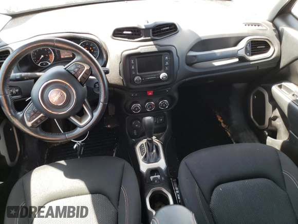 2016 Jeep Renegade Latitude with VIN ZACCJBBT3GPD87712, listed as a Copart auction lot 61393394 with 63,791 mi miles and Salvage Title. Bid and sale history available at DreamBid. Image 8.