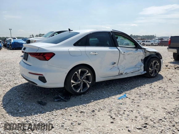 2022 Audi A3 Premium Plus with VIN WAUBUDGYXNA099084, listed as a Copart auction lot 69888054 with 19,235 mi miles and Salvage Title. Bid and sale history available at carsss.com. Image 3.