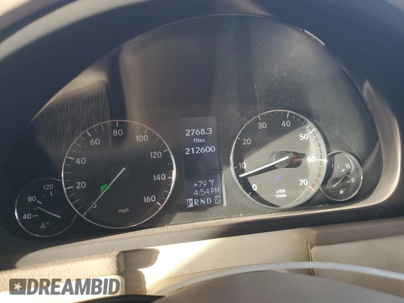 2006 Mercedes-Benz C 280 Luxury with VIN WDBRF54H76A822296, listed as a Copart auction lot 44779465 with 212,600 mi miles and Salvage Title. Bid and sale history available at DreamBid. Image 9.