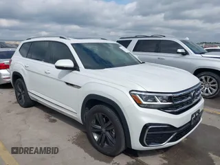 2022 Volkswagen Atlas 3.6L V6 SEL R-Line with VIN 1V2AR2CA7NC550648, listed as a IAAI auction lot 41974370 with 48,378 mi miles. Bid and sale history available at carsss.com. Image 1.