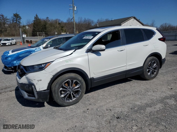 2022 Honda CR-V EX with VIN 2HKRW2H54NH609233, listed as a Copart auction lot 50623035 with 62,527 mi miles and Salvage Title. Bid and sale history available at carsss.com. Image 1.