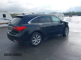 2015 Acura MDX Advance/Entertainment Pkg with VIN 5FRYD4H82FB002205, listed as a IAAI auction lot 42076335 with 167,426 mi miles. Bid and sale history available at carsss.com. Image 4.