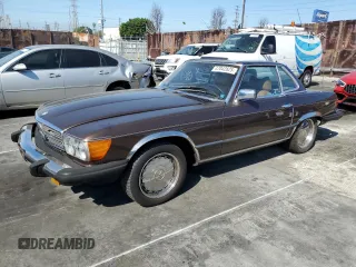 1982 Mercedes-Benz 380 with VIN WDBBA45A4CB013193, listed as a Copart auction lot 47042825 with 107,107 mi miles and Clean Title. Bid and sale history available at carsss.com. Image 1.
