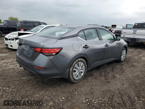 2024 Nissan Sentra S z VIN 3N1AB8BVXRY278822, wystawiony jako Copart lot #55658075 z przebiegiem 24 809 mil mil oraz Szkoda całkowita • Salvage title. Historia ofert i sprzedaży dostępna na DreamBid. Obrazek 3.
