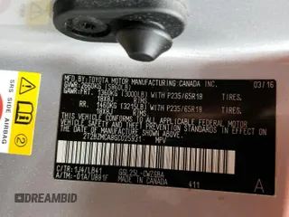 2016 Lexus RX 350 z VIN 2T2BZMCA8GC025931, wystawiony jako Copart lot #57253625 z przebiegiem 119 787 mil mil oraz Szkoda całkowita • Salvage title. Historia ofert i sprzedaży dostępna na DreamBid. Obrazek 13.