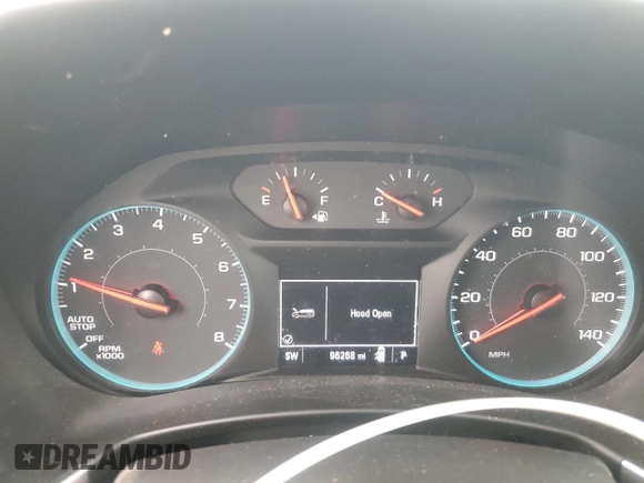 2018 Chevrolet Equinox LT with VIN 3GNAXJEV3JS635712, listed as a Copart auction lot 54735455 with 96,268 mi miles and Salvage title. Bid and sale history available at DreamBid. Image 9.
