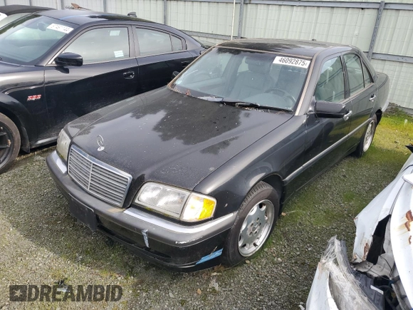 2000 Mercedes-Benz C 230 Kompressor with VIN WDBHA24G5YA805662, listed as a Copart auction lot 46092875 with 152,744 mi miles and Non Repairable. Bid and sale history available at carsss.com. Image 1.