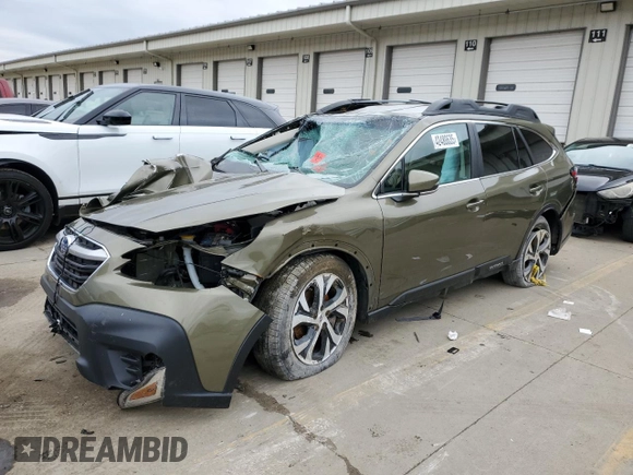2022 Subaru Outback Limited with VIN 4S4BTAMC1N3106985, listed as a Copart auction lot 42480635 with 37,614 mi miles and Salvage Title. Bid and sale history available at DreamBid. Image 1.