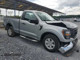 2023 Ford F-150 XL with VIN 1FTMF1C57PKF86630, listed as a Copart auction lot 59172785 with 14,840 mi miles and Salvage title. Bid and sale history available at DreamBid. Image 4.