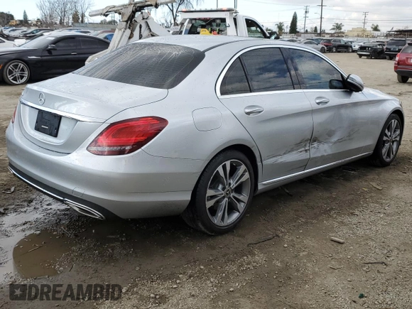 2020 Mercedes-Benz C 300 with VIN W1KWF8DB1LR571778, listed as a Copart auction lot 44039825 with 34,238 mi miles and Salvage Title. Bid and sale history available at DreamBid. Image 3.