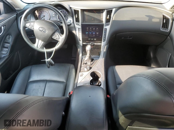2017 Infiniti Q50 Signature Edition with VIN JN1EV7AP3HM741567, listed as a Copart auction lot 50810775 with 147,330 mi miles and Salvage Title. Bid and sale history available at DreamBid. Image 8.