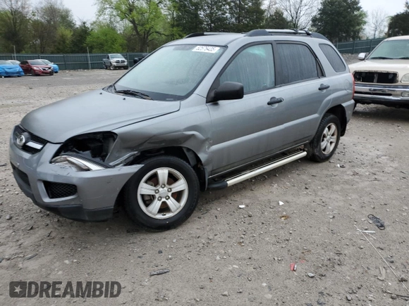 2010 Kia Sportage LX with VIN KNDKG3A42A7701087, listed as a Copart auction lot 52576435 with 143,450 mi miles and Clean Title. Bid and sale history available at carsss.com. Image 1.