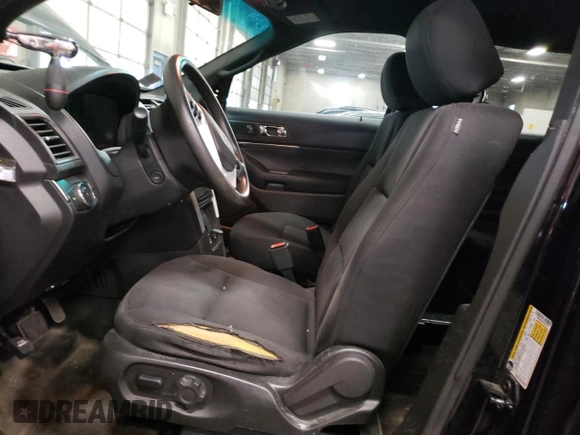 2015 Ford Utility Police Interceptor with VIN 1FM5K8ARXFGC67878, listed as a Copart auction lot 72578004 with 0 mi miles and Salvage Title. Bid and sale history available at carsss.com. Image 7.