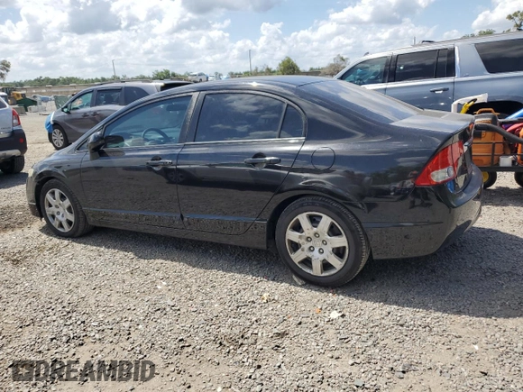 2010 Honda Civic LX with VIN 2HGFA1F52AH540836, listed as a Copart auction lot 55409495 with 117,035 mi miles and Salvage Title. Bid and sale history available at DreamBid. Image 2.