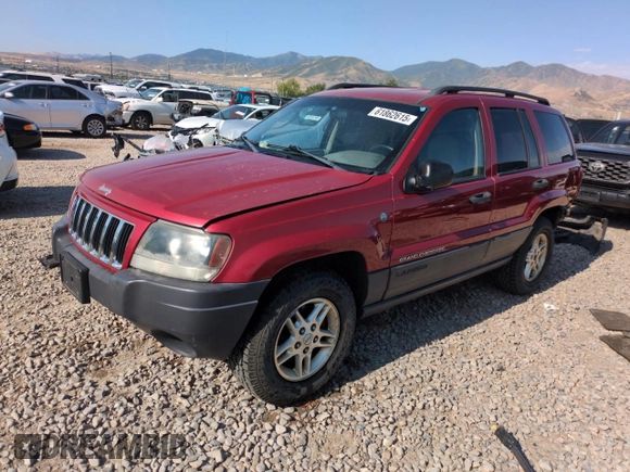 2004 Jeep Grand Cherokee Laredo with VIN 1J4GW48S54C363256, listed as a Copart auction lot 61862615 with 163,721 mi miles and Salvage title. Bid and sale history available at DreamBid. Image 1.
