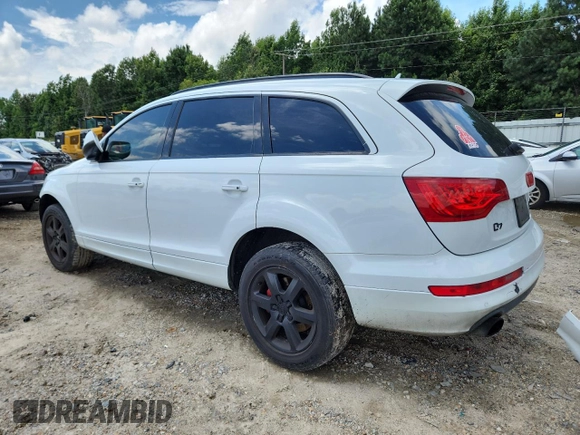 2014 Audi Q7 Premium Plus z VIN WA1LGAFE3ED003650, wystawiony jako Copart lot #64277325 z przebiegiem 167 169 mil mil oraz Szkoda całkowita • Salvage title. Historia ofert i sprzedaży dostępna na DreamBid. Obrazek 2.