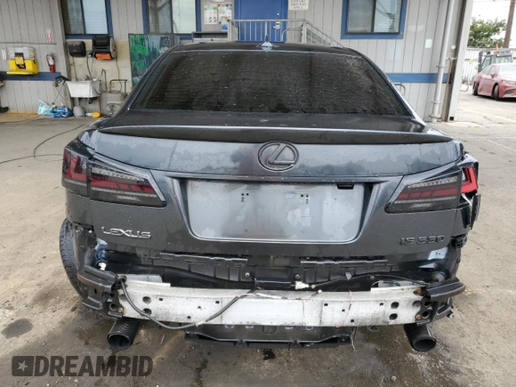 2009 Lexus IS 350 with VIN JTHBE262095021945, listed as a Copart auction lot 59003505 with 124,183 mi miles and Salvage title. Bid and sale history available at DreamBid. Image 6.