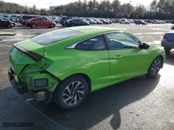 2017 Honda Civic Coupe LX-P with VIN 2HGFC4B09HH310243, listed as a Copart auction lot 43931665 with 102,663 mi miles and Salvage Title. Bid and sale history available at carsss.com. Image 3.