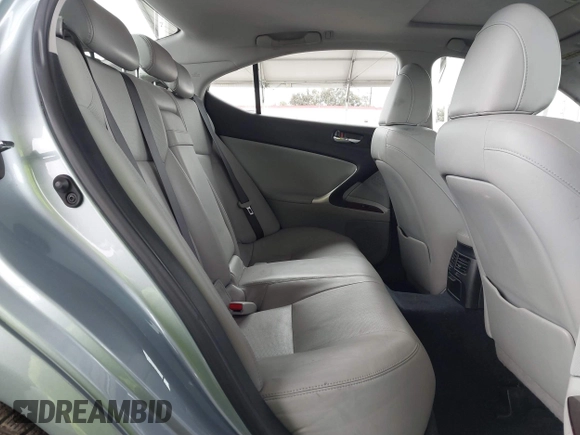 2007 Lexus IS 250 with VIN JTHBK262975039804, listed as a IAAI auction lot 41776505 with 188,005 mi miles and . Bid and sale history available at DreamBid. Image 8.