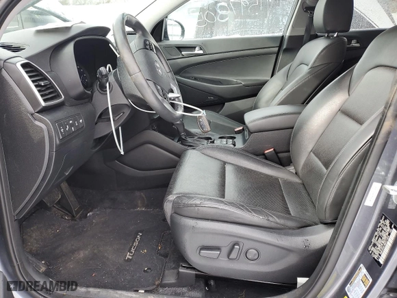 2021 Hyundai Tucson Limited with VIN KM8J3CAL5MU311424, listed as a Copart auction lot 44607105 with 43,373 mi miles and Non Repairable. Bid and sale history available at carsss.com. Image 7.
