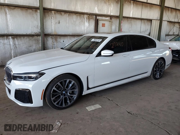 2020 BMW 7 Series 740i with VIN WBA7T2C09LGL18088, listed as a Copart auction lot 39695183 with 27,240 mi miles. Bid and sale history available at carsss.com. Image 1.