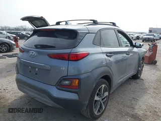 2021 Hyundai Kona Limited with VIN KM8K33A5XMU713252, listed as a IAAI auction lot 41367697 with 42,991 mi miles. Bid and sale history available at carsss.com. Image 4.