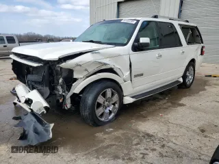 2007 Ford Expedition EL Limited with VIN 1FMFK19547LA47335, listed as a Copart auction lot 89182295 with 279,499 mi miles and Salvage Title. Bid and sale history available at carsss.com. Image 1.
