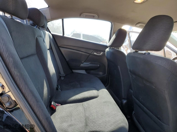 2013 Honda Civic Sdn LX with VIN 19XFB2F50DE211571, listed as a Copart auction lot 52723105 with 0 mi miles and Salvage Title. Bid and sale history available at carsss.com. Image 10.