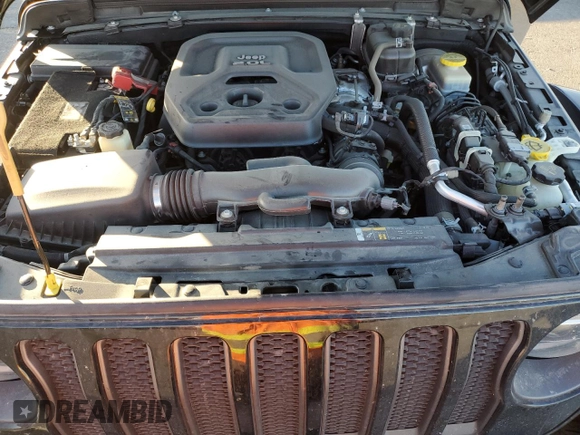2021 Jeep Wrangler Unlimited Rubicon with VIN 1C4HJXFN4MW517400, listed as a Copart auction lot 44439525 with 31,874 mi miles and Salvage Title. Bid and sale history available at DreamBid. Image 11.