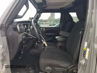2021 Jeep Wrangler Unlimited Sport S with VIN 1C4HJXDG4MW609644, listed as a Copart auction lot 55459145 with 55,400 mi miles and Salvage title. Bid and sale history available at DreamBid. Image 7.