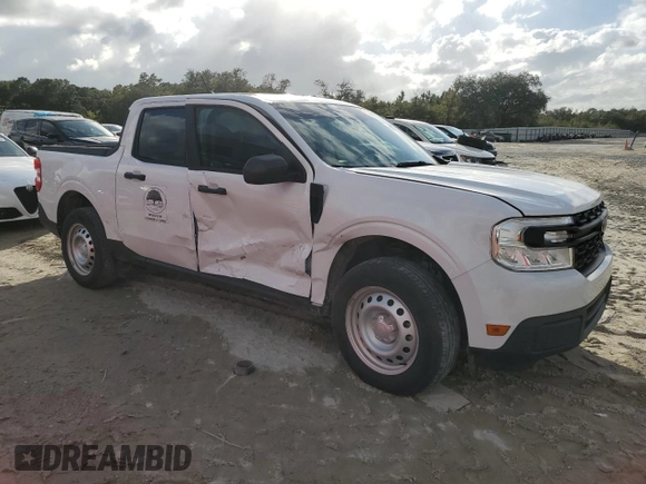 2022 Ford Maverick XL with VIN 3FTTW8E35NRA62935, listed as a Copart auction lot 79061474 with 23,543 mi miles and Salvage Title. Bid and sale history available at DreamBid. Image 4.