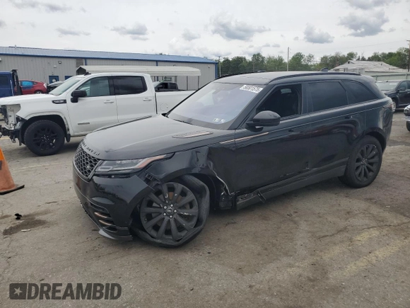 2018 Land Rover Range Rover Velar R-Dynamic SE z VIN SALYL2RV9JA756239, wystawiony jako Copart lot #58501575 z przebiegiem 74 487 mil mil oraz Szkoda całkowita • Salvage title. Historia ofert i sprzedaży dostępna na DreamBid. Obrazek 1.